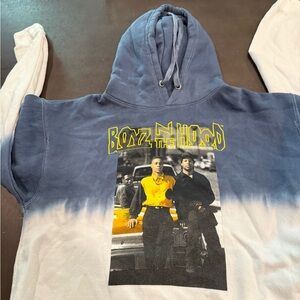 Roots Blue and White Crop Top